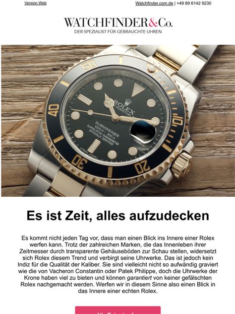 erkennungsmerkmale einer echten rolex